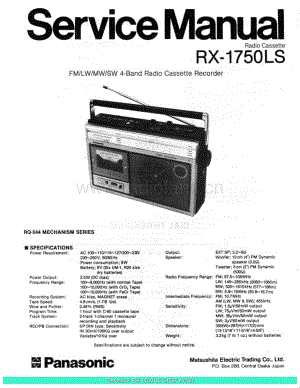 Panasonic_RX-1750LS_sch 电路图 维修原理图.pdf