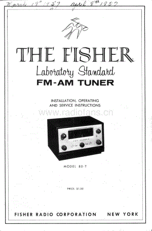 Fisher80TServiceManual 电路原理图.pdf