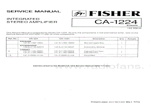 FisherCA1224ServiceManual 电路原理图.pdf