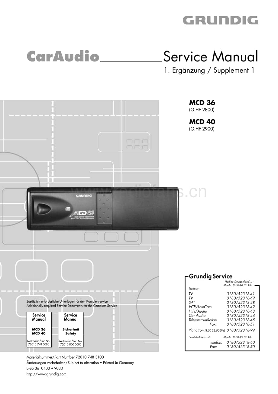GrundigMCD36 维修电路图、原理图.pdf_第1页