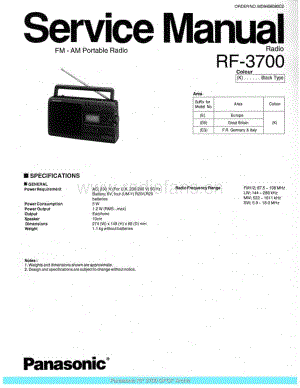 Panasonic_RF-3700_sch 电路图 维修原理图.pdf