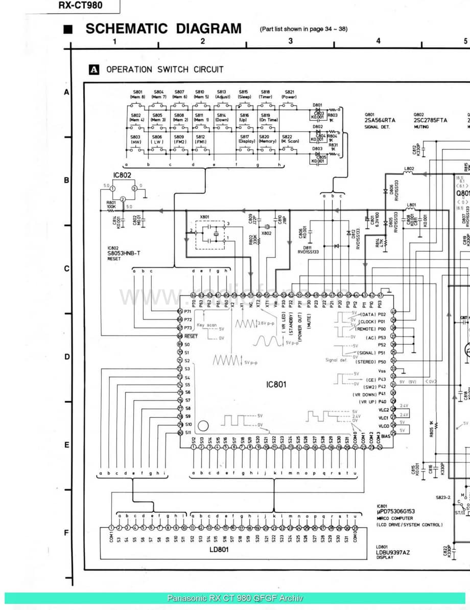 Panasonic_RX-CT980_sch 电路图 维修原理图.pdf_第2页