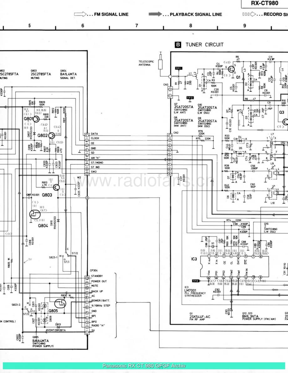 Panasonic_RX-CT980_sch 电路图 维修原理图.pdf_第3页