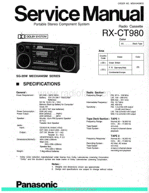 Panasonic_RX-CT980_sch 电路图 维修原理图.pdf