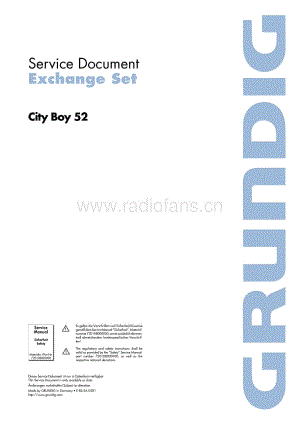 GrundigCityBoy52 维修电路图、原理图.pdf