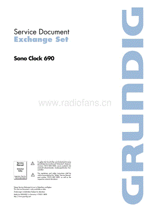 GrundigSonoclock690 维修电路图、原理图.pdf