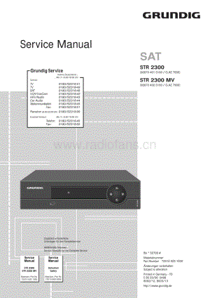 GrundigSTR2300MV 维修电路图、原理图.pdf