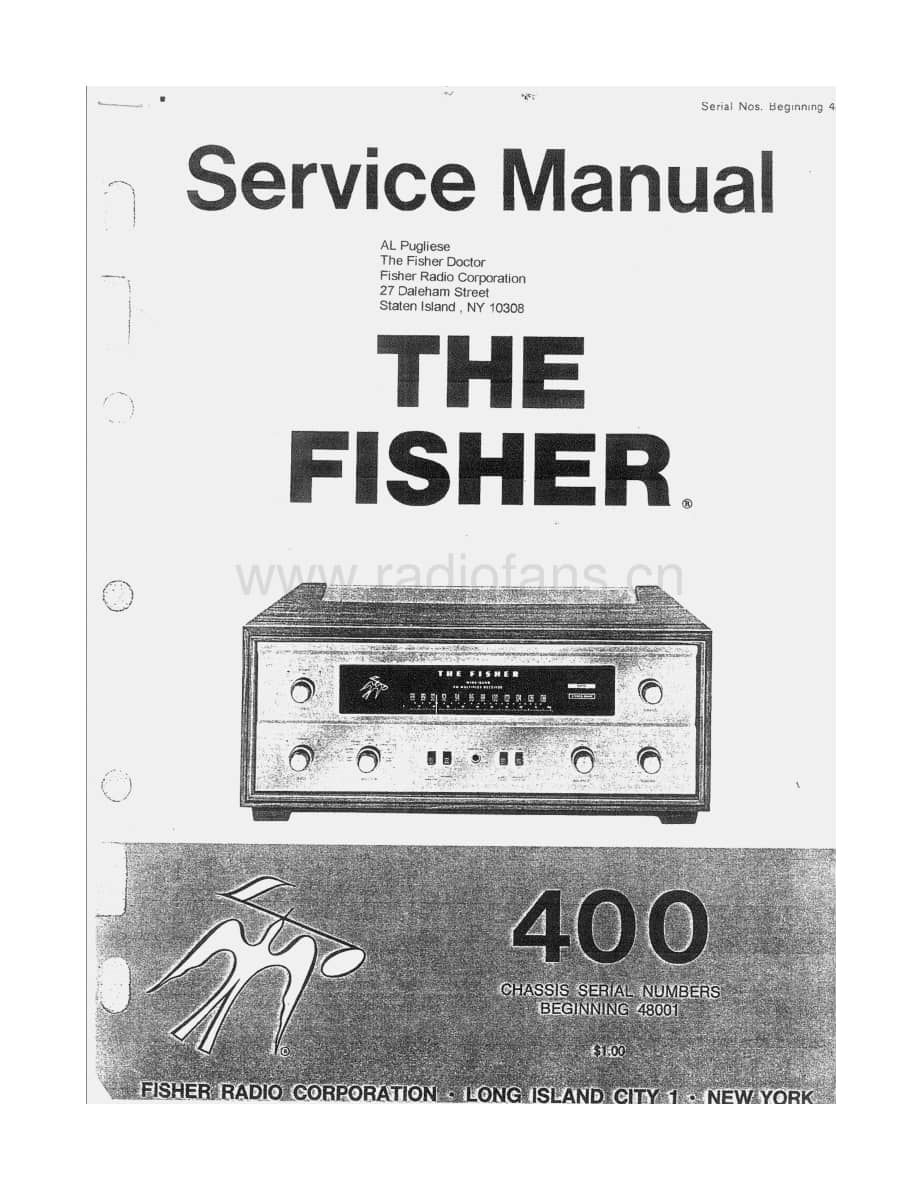 Fisher400ServiceManual3电路原理图 维修电路图 原理图.pdf_第1页
