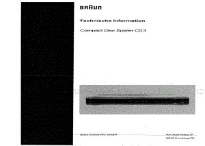 BraunCD3ServiceManual电路原理图.pdf