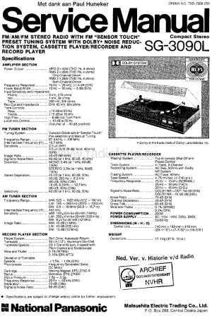 Panasonic_SG3090L 电路图 维修原理图.pdf