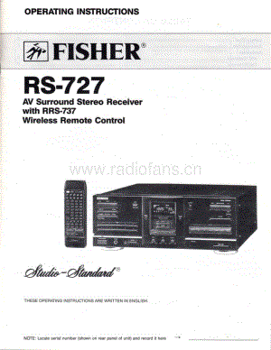 FisherRS727ServiceManual 电路原理图.pdf