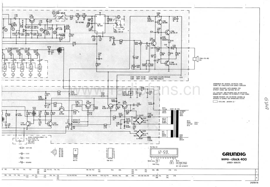GrundigSonoclock400 维修电路图、原理图.pdf_第2页