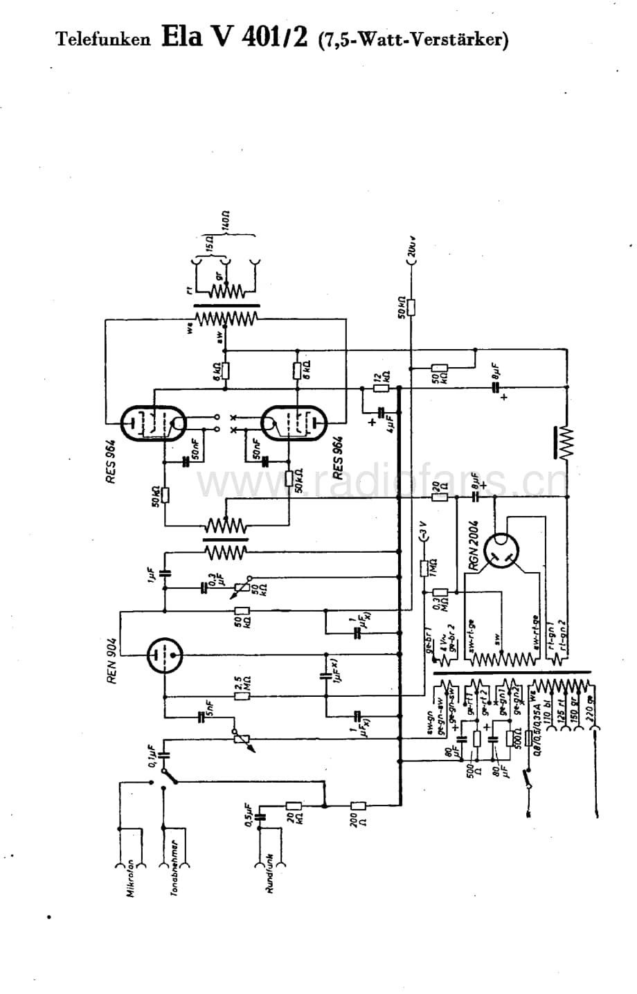 TelefunkenElaV4012维修电路图、原理图.pdf_第1页