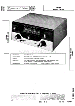 FisherCA40ServiceManual 电路原理图.pdf