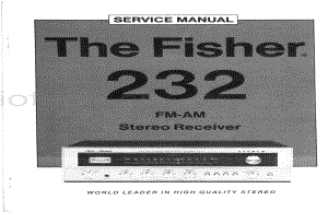 Fisher232ServiceManual 电路原理图.pdf