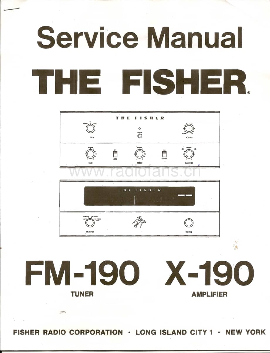 FisherX190ServiceManual 电路原理图.pdf_第1页
