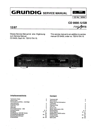 GrundigCD9000ServiceManual(1) 维修电路图、原理图.pdf
