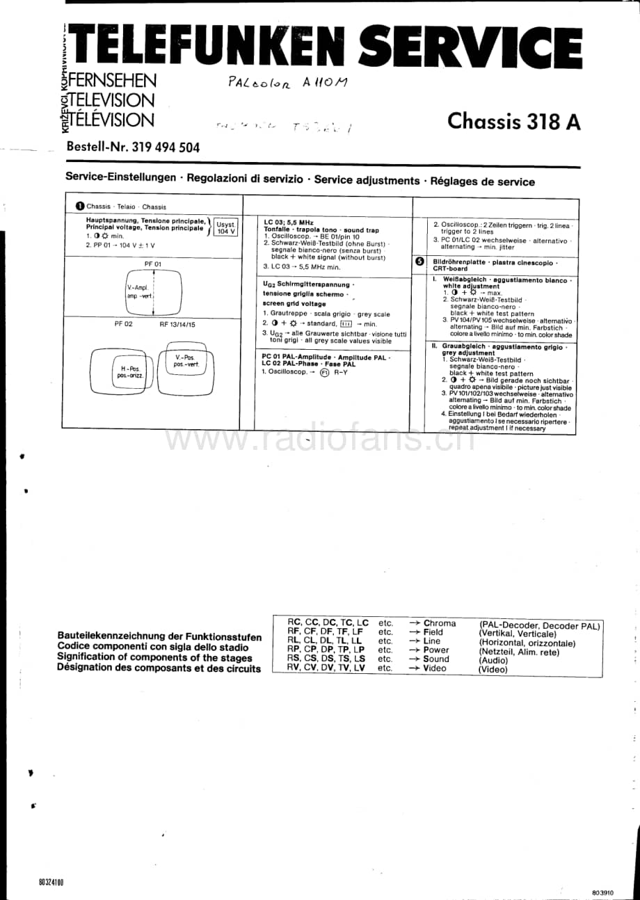 Telefunken318A维修电路图、原理图.pdf_第1页