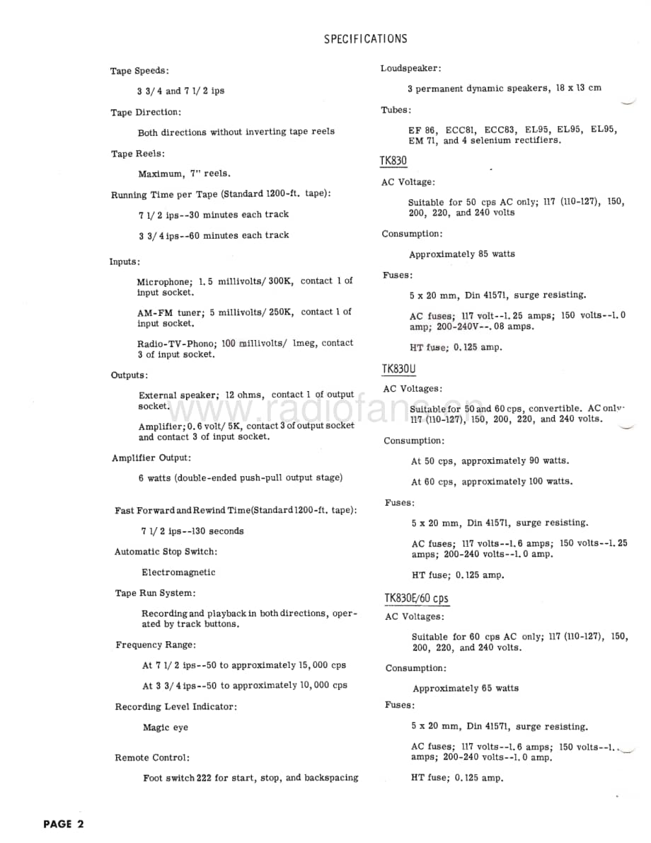 GrundigTK830TK830ETK830UServiceManual(1) 维修电路图、原理图.pdf_第2页