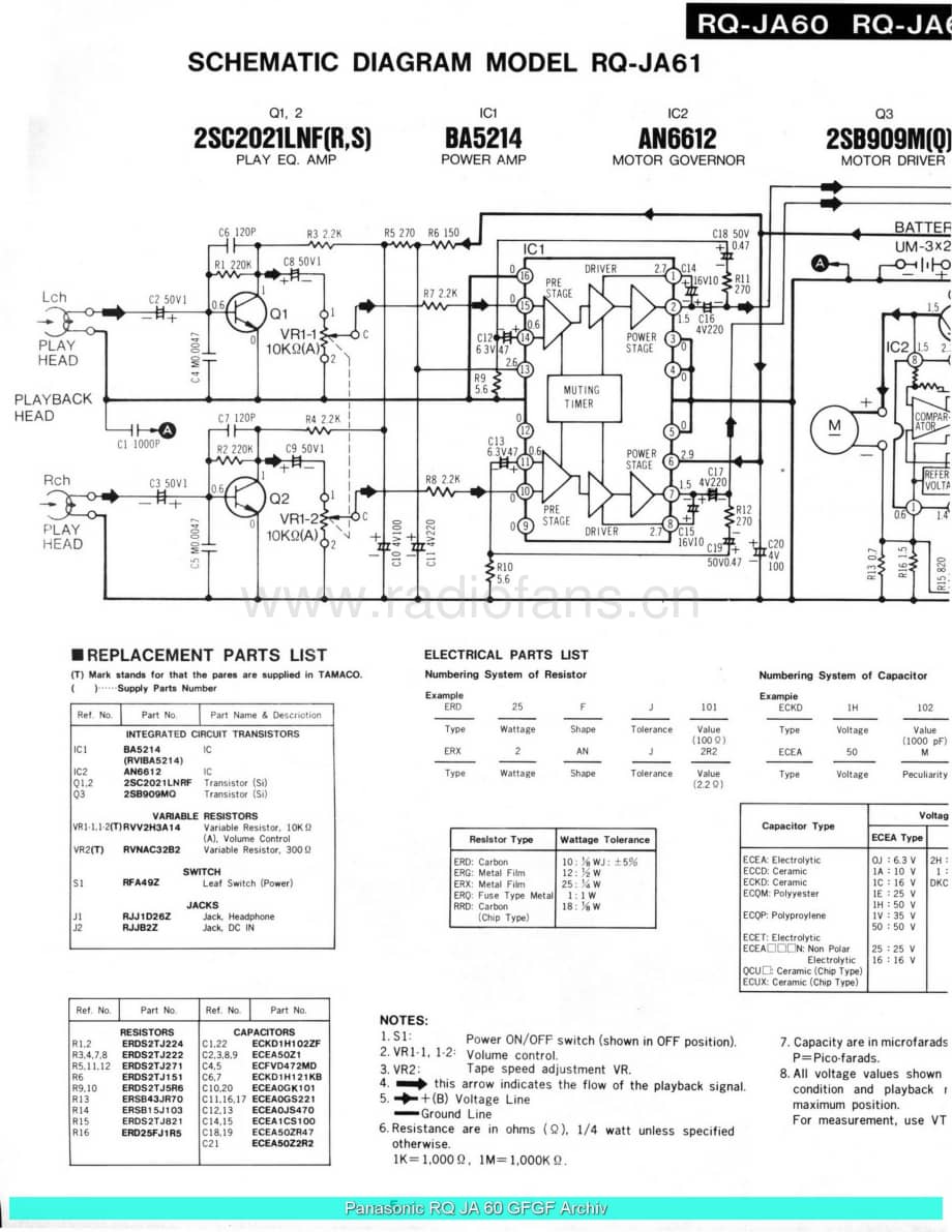 Panasonic_RQ-JA60_sch 电路图 维修原理图.pdf_第2页