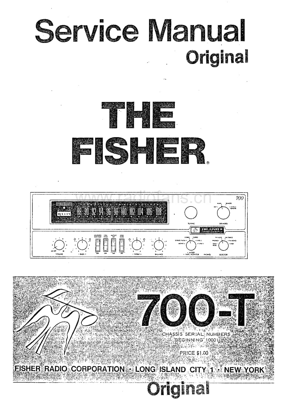 Fisher700TServiceManual 电路原理图.pdf_第1页