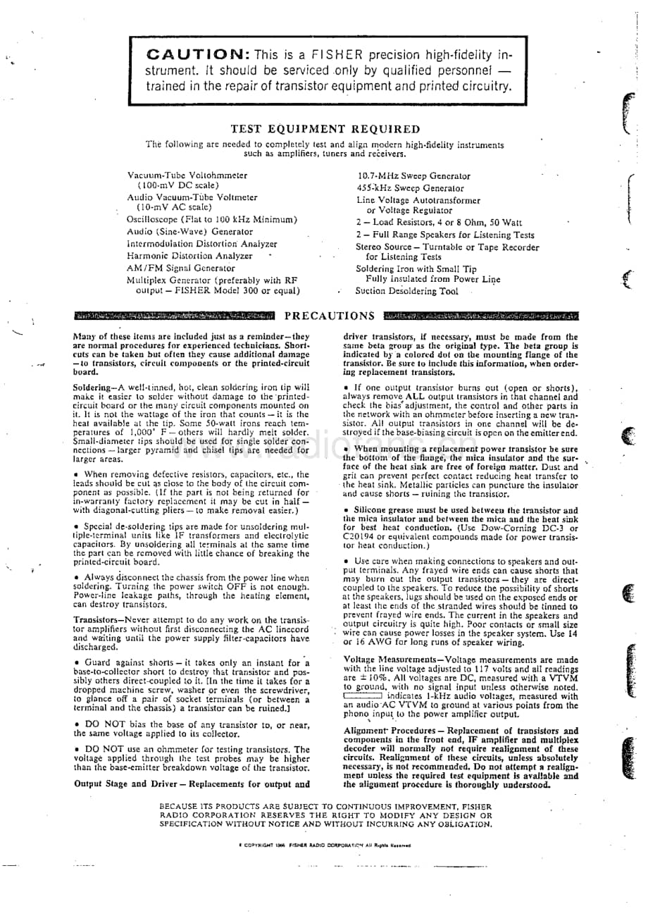 Fisher700TServiceManual 电路原理图.pdf_第2页