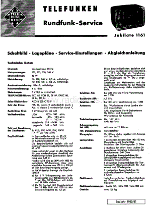 TelefunkenJubilate1161维修电路图、原理图.pdf