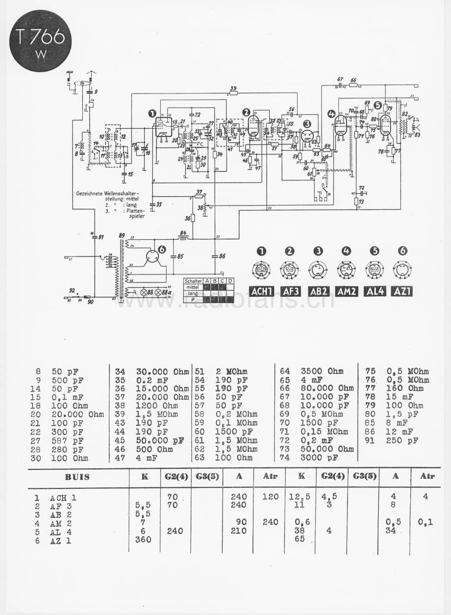 Telefunken766W维修电路图、原理图.pdf_第1页
