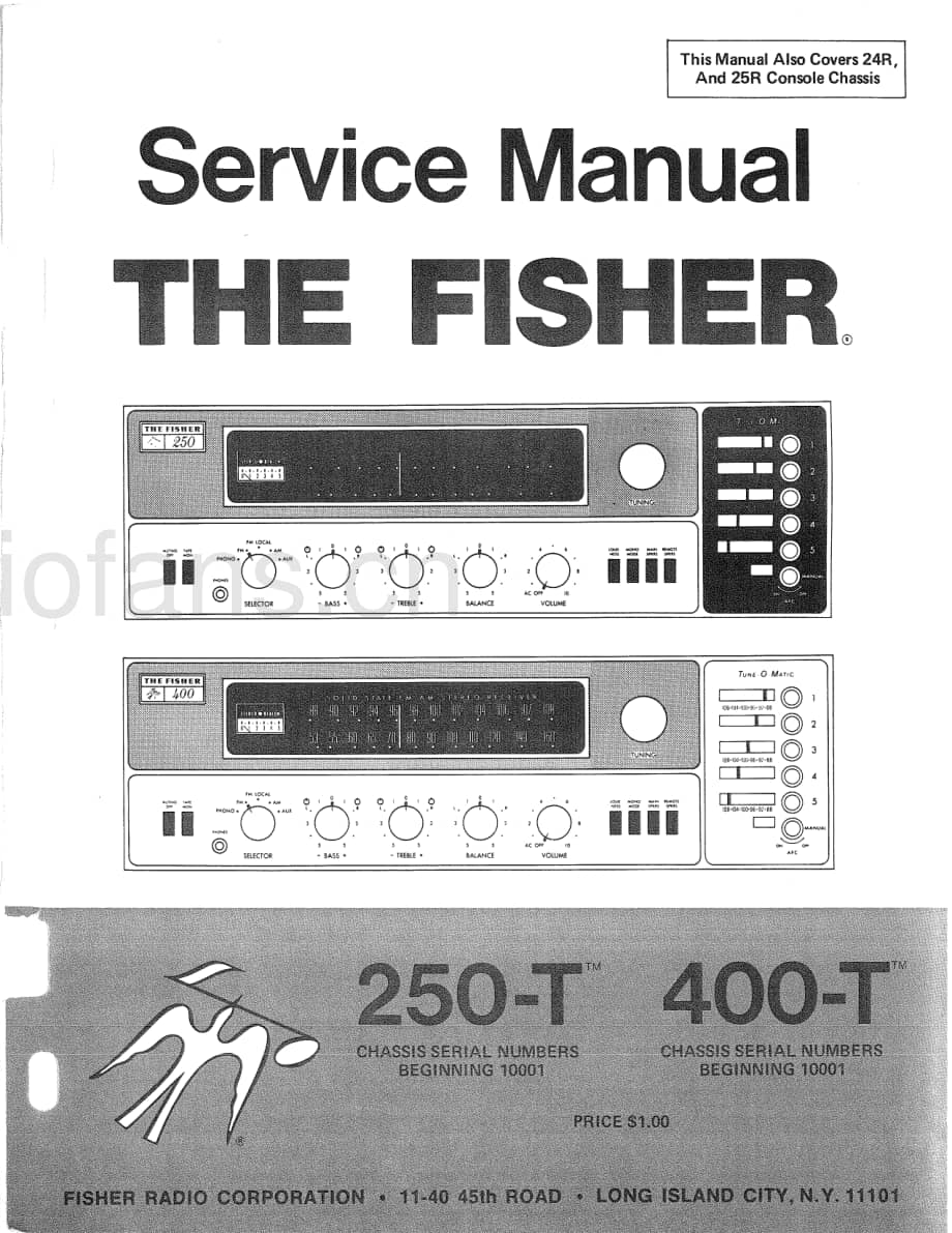 Fisher250TServiceManual 电路原理图.pdf_第1页
