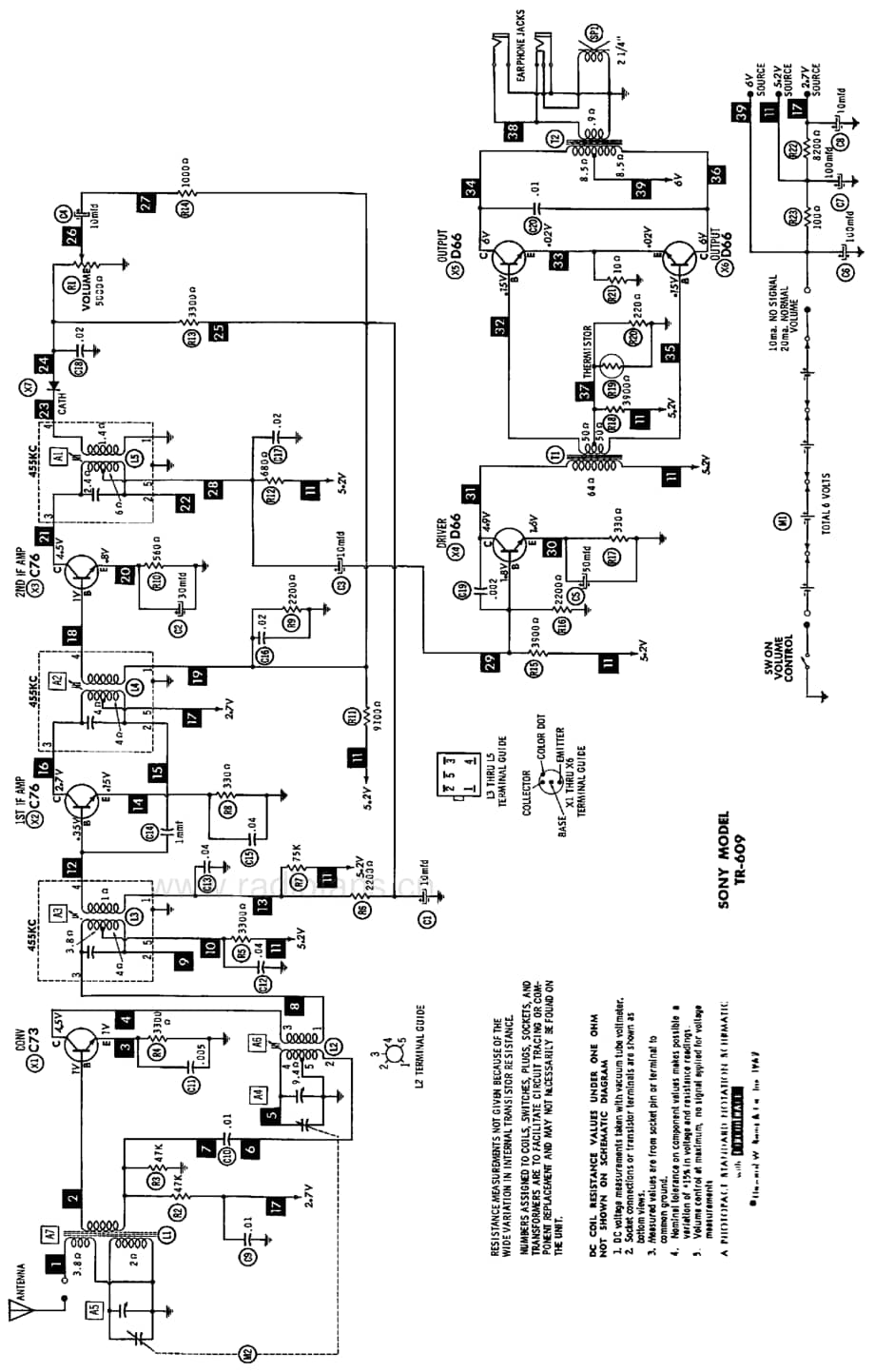 Sony_TR-609 电路图 维修原理图.pdf_第2页