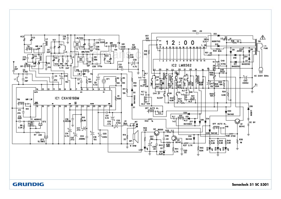 GrundigSonoclock51SC5301 维修电路图、原理图.pdf_第2页