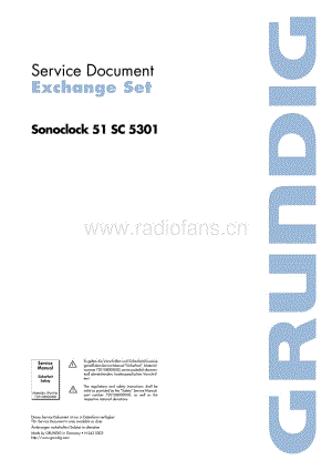 GrundigSonoclock51SC5301 维修电路图、原理图.pdf