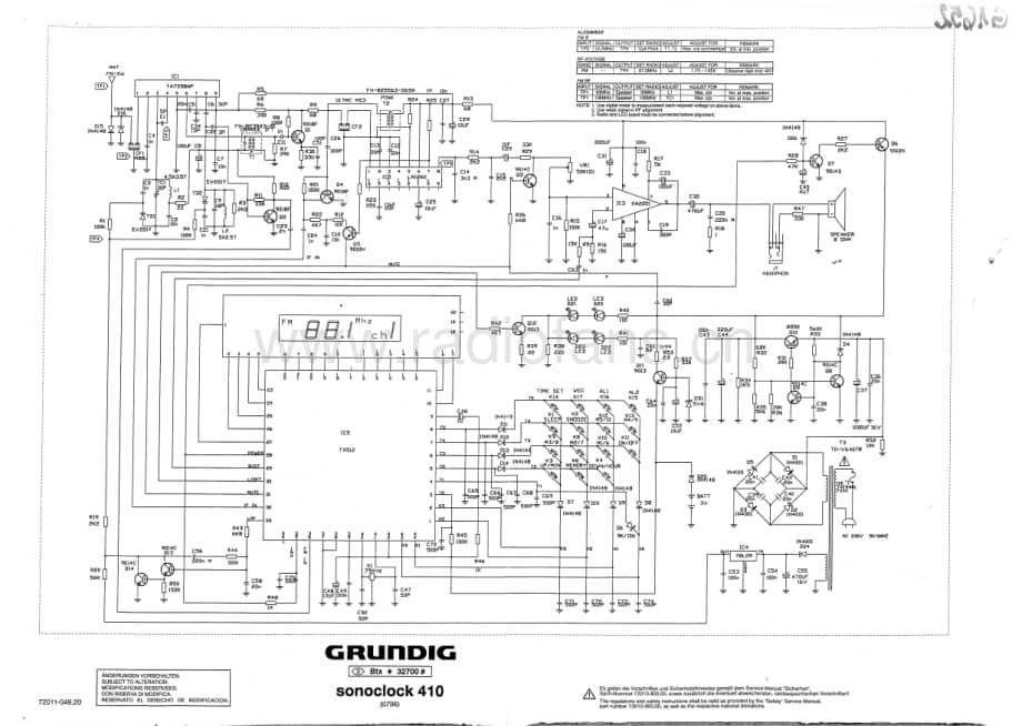 GrundigSonoclock410 维修电路图、原理图.pdf_第2页