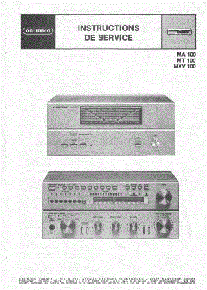 GrundigMT100ServiceManual2 维修电路图、原理图.pdf