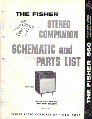 FisherSTEREOCOMPANION560ServiceManual 电路原理图.pdf