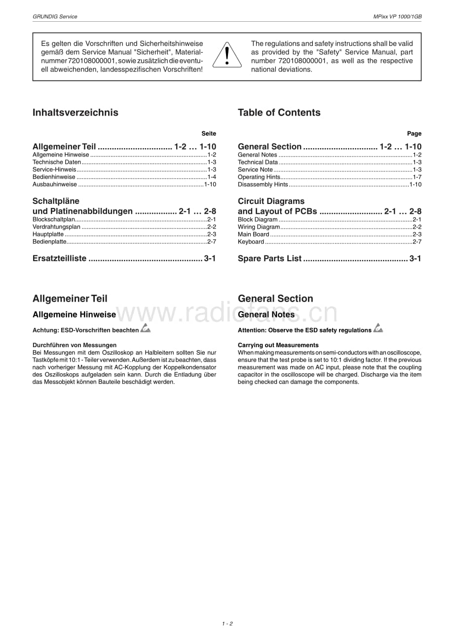 GrundigMPixxVP1000 维修电路图、原理图.pdf_第2页