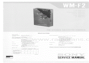 SONY wm-f2 电路图 维修原理图.pdf