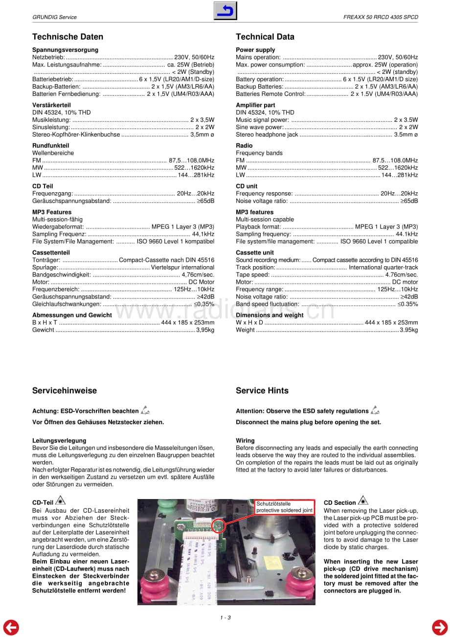GrundigRRCD4305 维修电路图、原理图.pdf_第3页