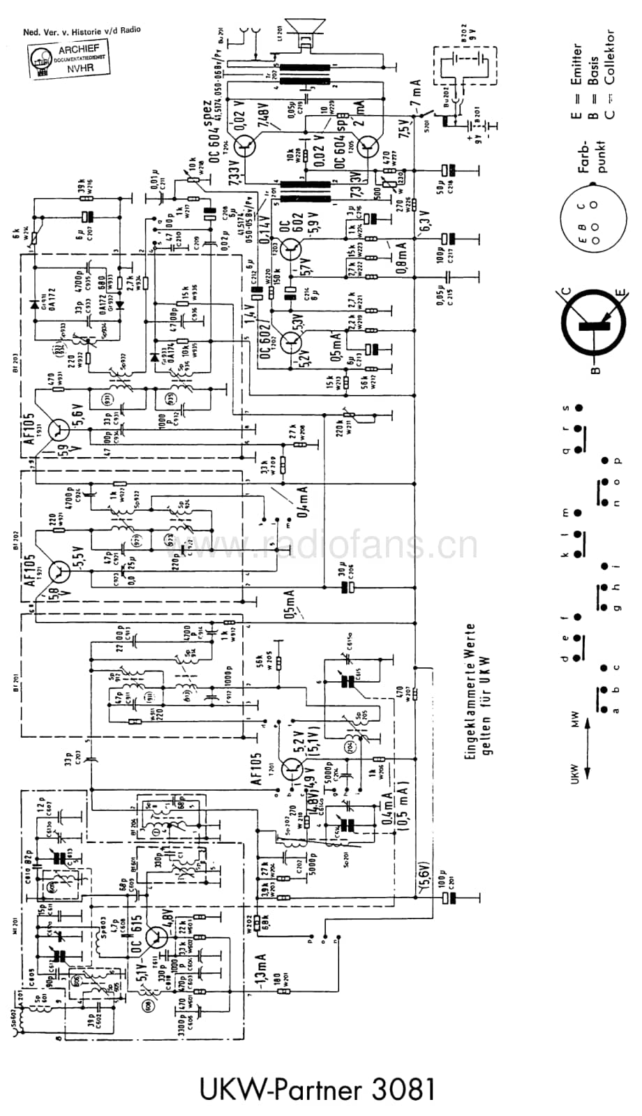 Telefunken_3081 维修电路图 原理图.pdf_第1页