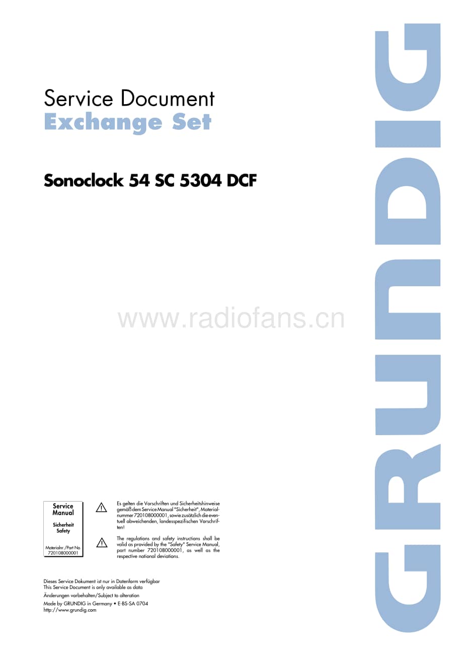 GrundigSonoclock54SC5304 维修电路图、原理图.pdf_第1页