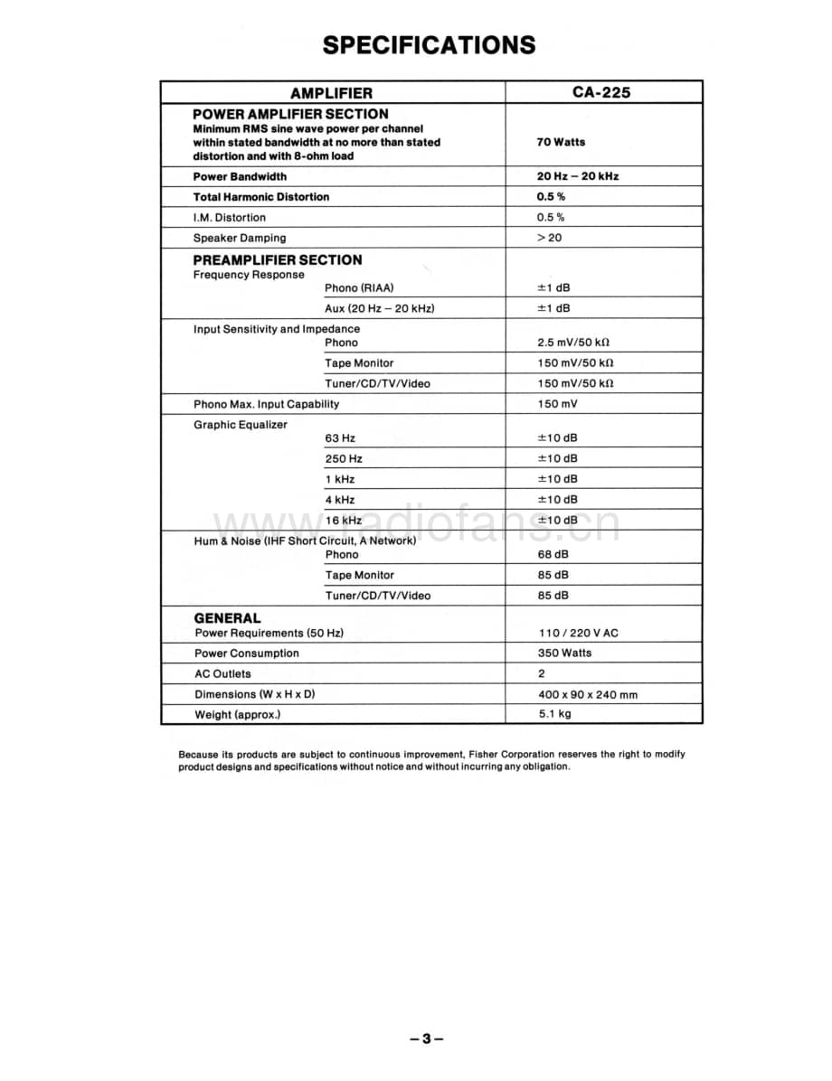 FisherCA225ServiceManual 电路原理图.pdf_第3页