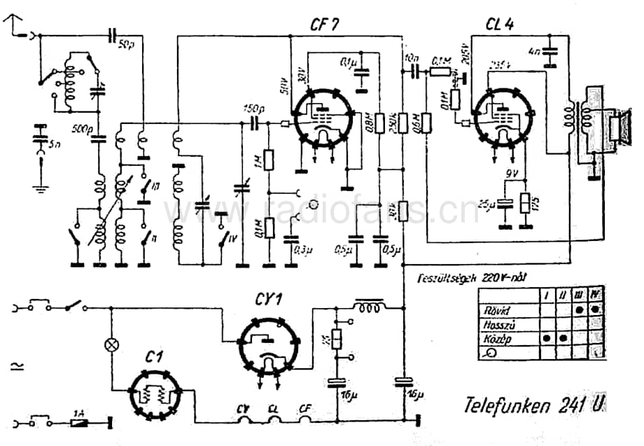 Telefunken241U维修电路图、原理图.pdf_第1页