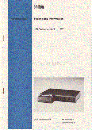 BraunC2ServiceManual电路原理图.pdf