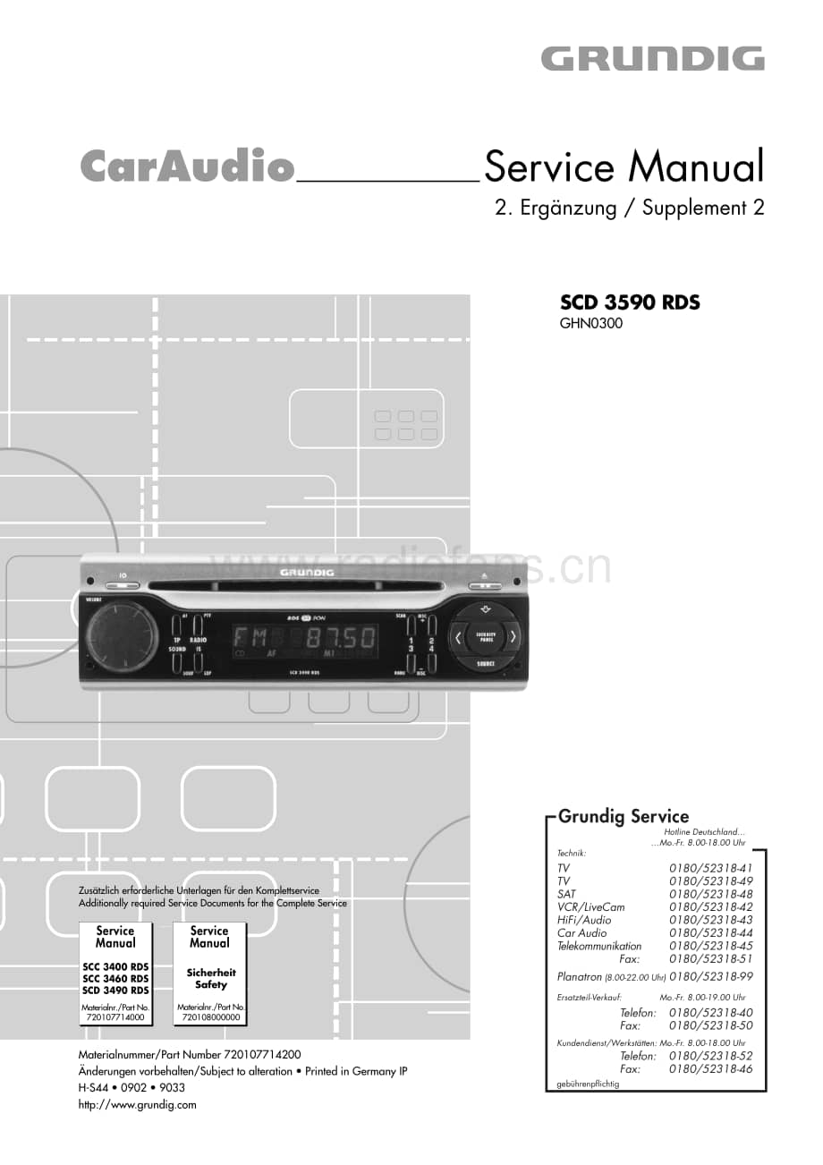 GrundigSCD3590RDS 维修电路图、原理图.pdf_第1页