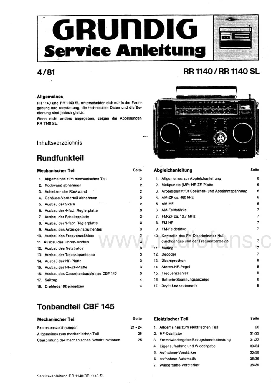 GrundigRR1140SL 维修电路图、原理图.pdf_第1页