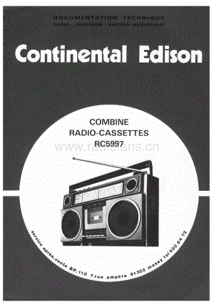 ContinentalEdisonRC5997 维修电路图 原理图.pdf
