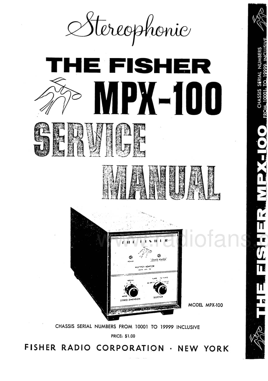 FisherMPX100ServiceManual1000119999电路原理图 维修电路图 原理图.pdf_第1页