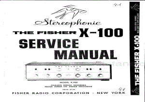 FisherX100ServiceManual 电路原理图.pdf