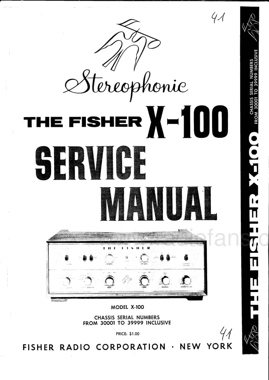 FisherX100ServiceManual 电路原理图.pdf_第1页