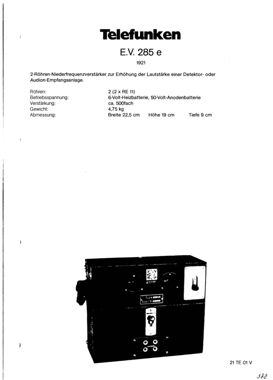TelefunkenEV285E维修电路图、原理图.pdf_第1页